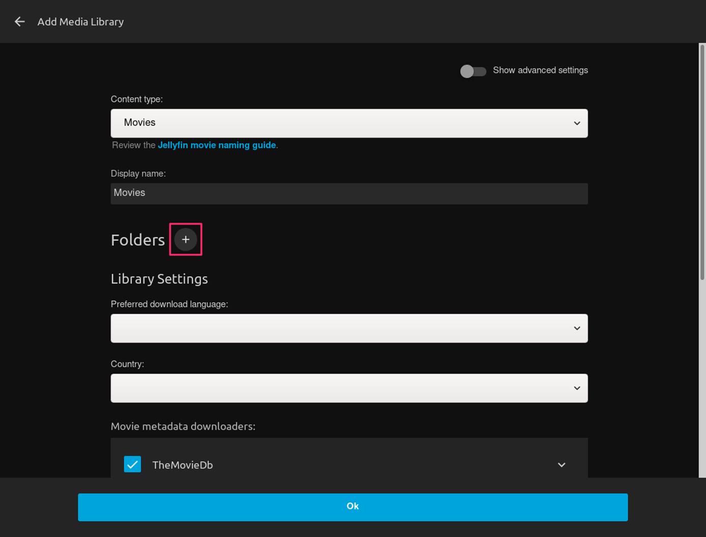 Choose the “Folders” button Choose the “Folders” button