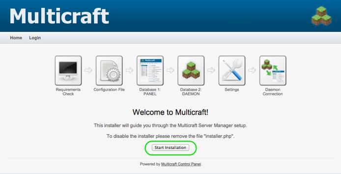 Installing Multicraft on Debian