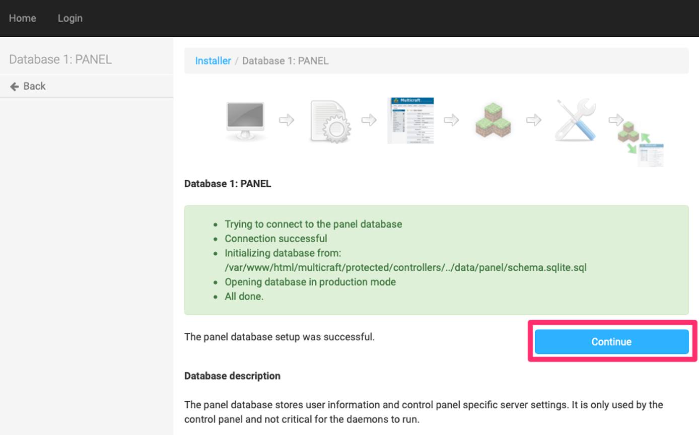Multicraft Database Creation. Multicraft Database Creation.