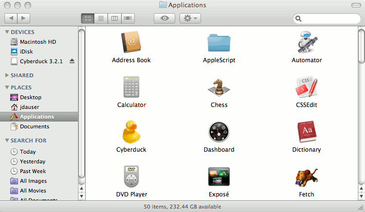 mac os program files