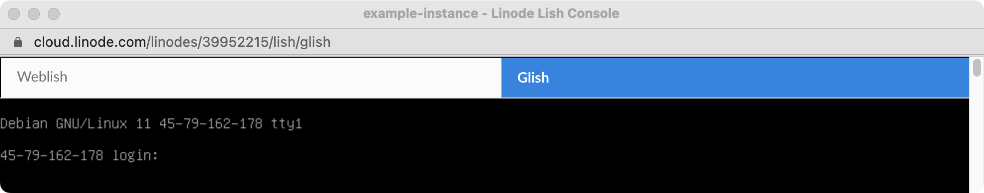 Glish Console Prompt